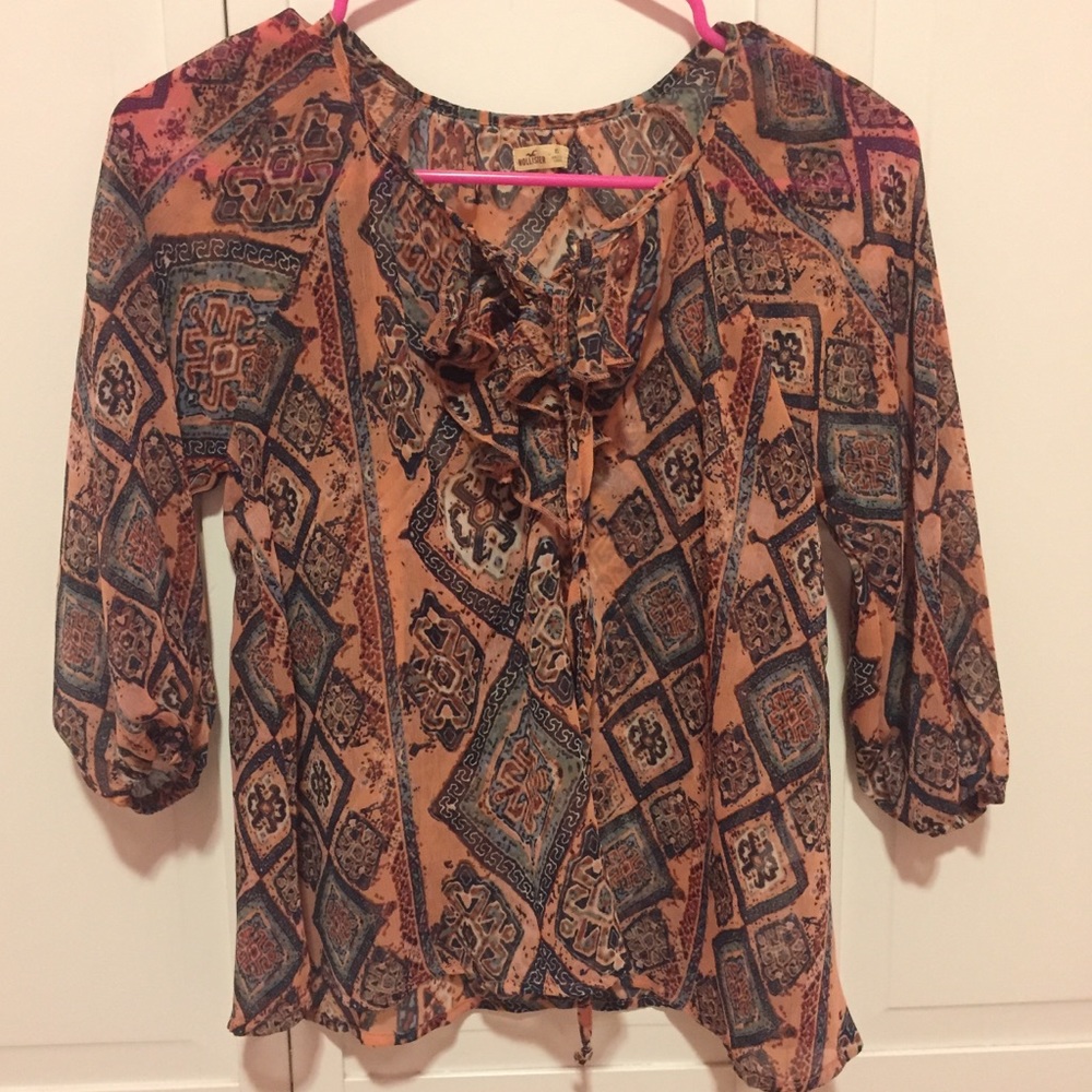 Ruffle Peasant Top
